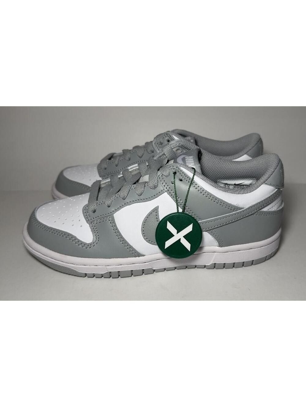Nike Dunk Low GS White Light Smoke Grey Sneakers Size 4Y